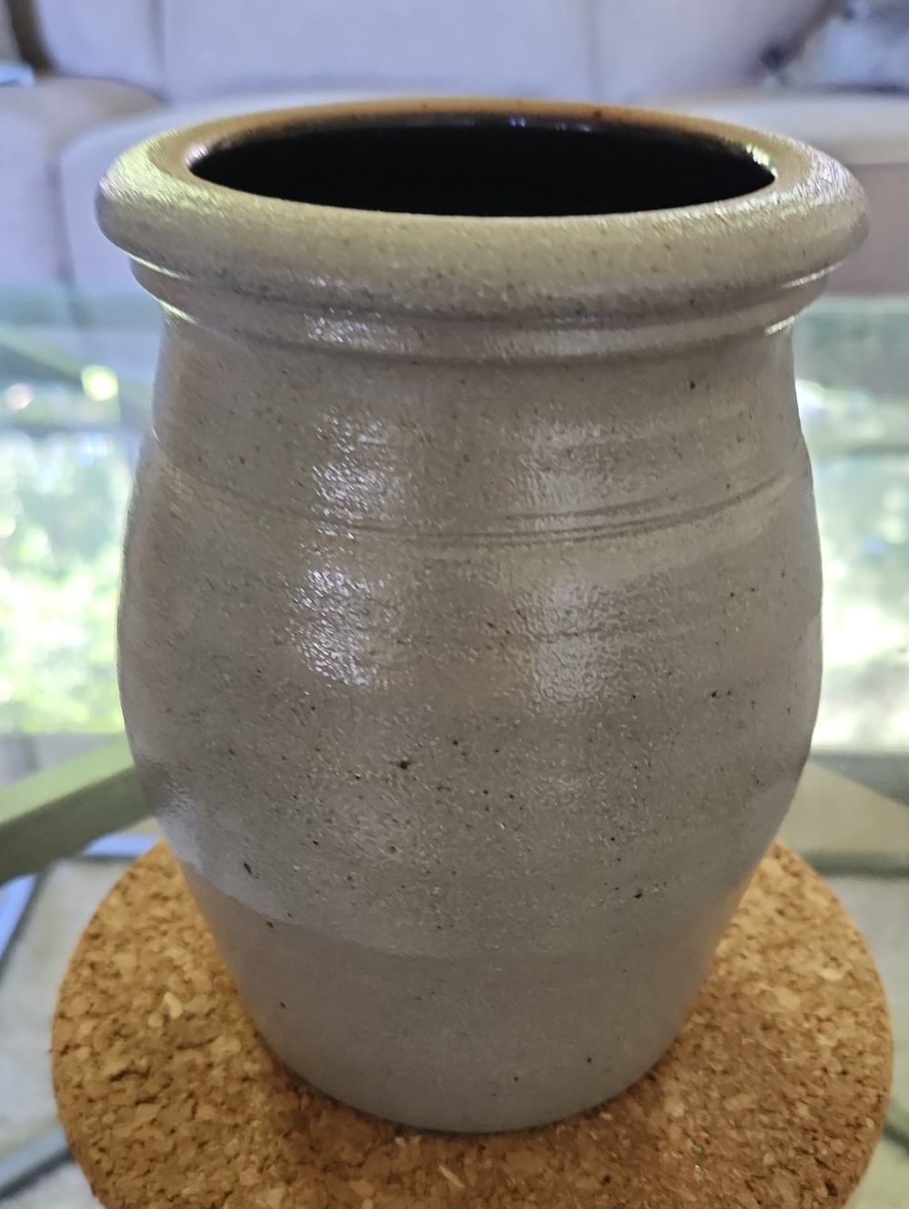 Vintage 1989 Rowe Pottery Works Vase/Utensil Crock - Picture 2 of 5